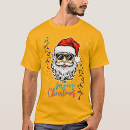 Camiseta Papá Noel Cosmatismo deseando Feliz Navidad