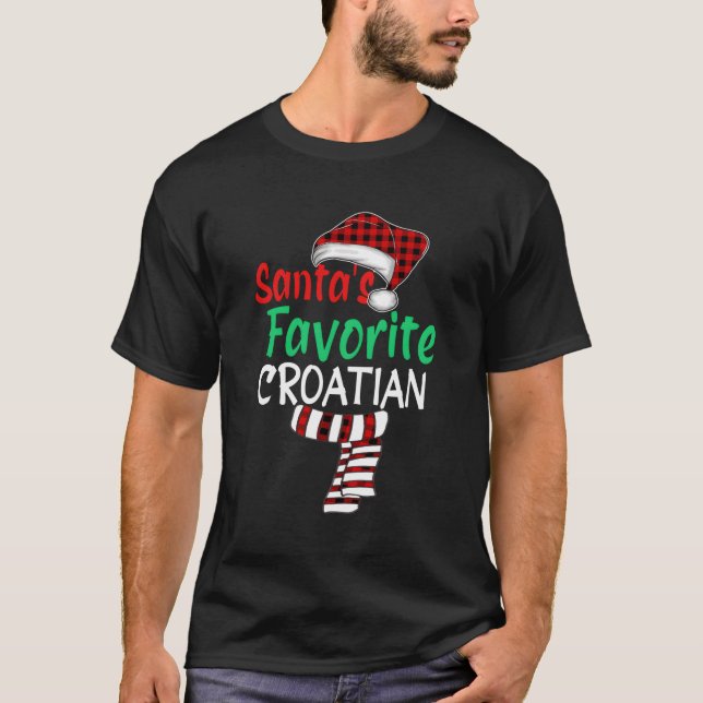 Camiseta Papá Noel Croata Favorito De Papá Noel (Anverso)