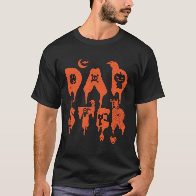 Camiseta Papá Noel de Dadster Dad Monster Halloween Papá (Anverso)