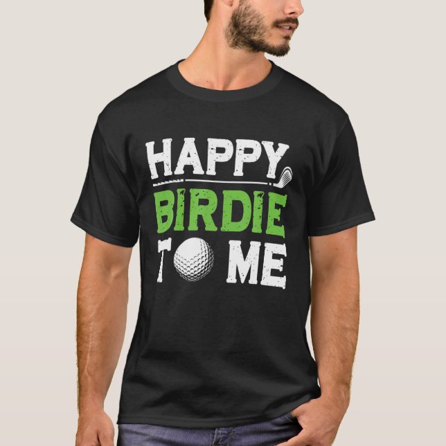 Camiseta Papá Noel De Golf Me Dice Feliz Cumpleaños Guay (Anverso)