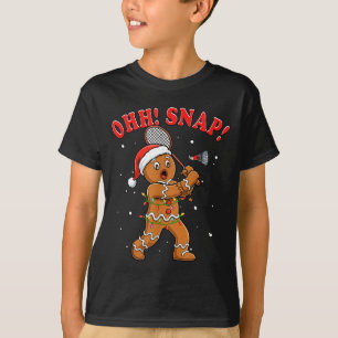 Camiseta Papá Noel de Navidad galletas de jengibre jugando 