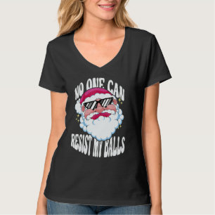 Camiseta Papa Noel de Navidad para Adultos Nadie Puede Resi