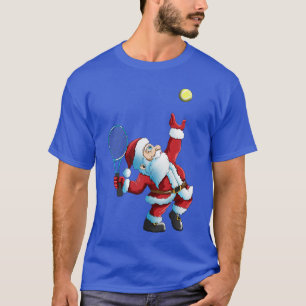 Camiseta Papá Noel de Navidadennis Juegoennis Raqueta amigo