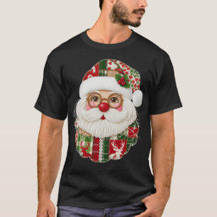 Camiseta Papá Noel de patchwork