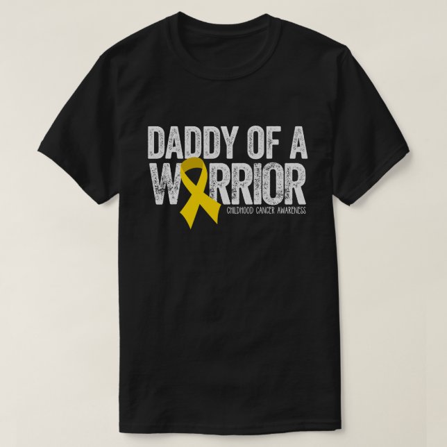 Camiseta Papá Noel de un padre guerrero con cáncer infantil (Diseño del anverso)
