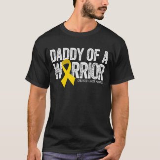 Camiseta Papá Noel de un padre guerrero con cáncer infantil