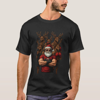 Camiseta Papá Noel del gimnasio