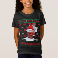 Papá Noel derribando la chimenea El sudadero navid
