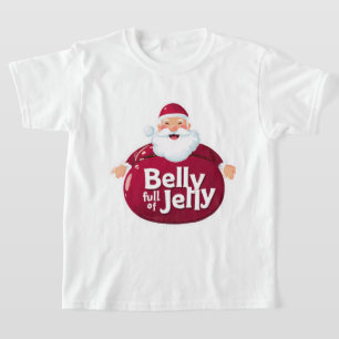 Camiseta Papá Noel Divertido con Barriga Llena de Jalea – N