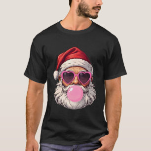Camiseta Papá Noel divertido con gafas de sol y chicle Ch
