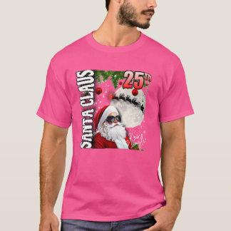 Camiseta Papá Noel divertido de Navidad el 25 de diciembre