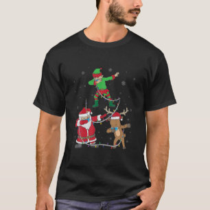 Camiseta Papá Noel duende reno cara Mascarilla Dabbing Navi