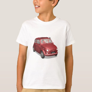 Camiseta Papá Noel en Fiat 500