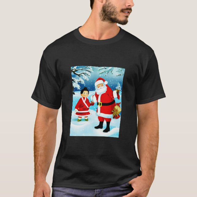 Camiseta Papá Noel en Japón (Anverso)