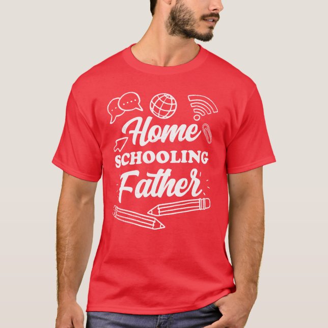 Camiseta Papá Noel en la escuela primaria chica papá (Anverso)