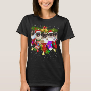 Camiseta Papá Noel en los Navidades agarra graciosa amante