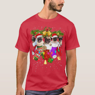 Camiseta Papá Noel en los Navidades agarra graciosa amante