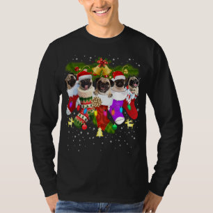 Camiseta Papá Noel en los Navidades agarra graciosa amante