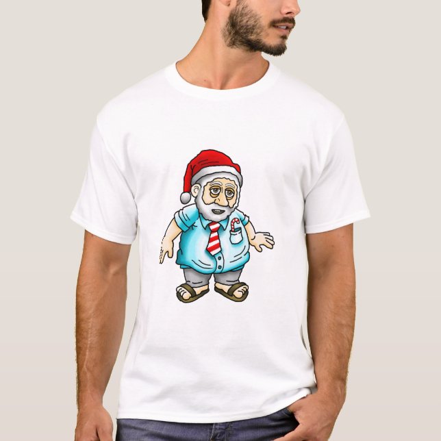 Camiseta Papá Noel en Sandalias (Anverso)