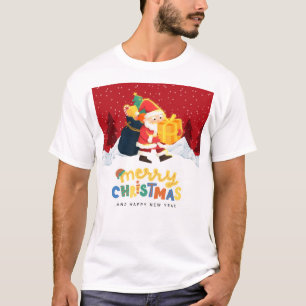 Camiseta Papá Noel en un mágico país de las maravillas inve