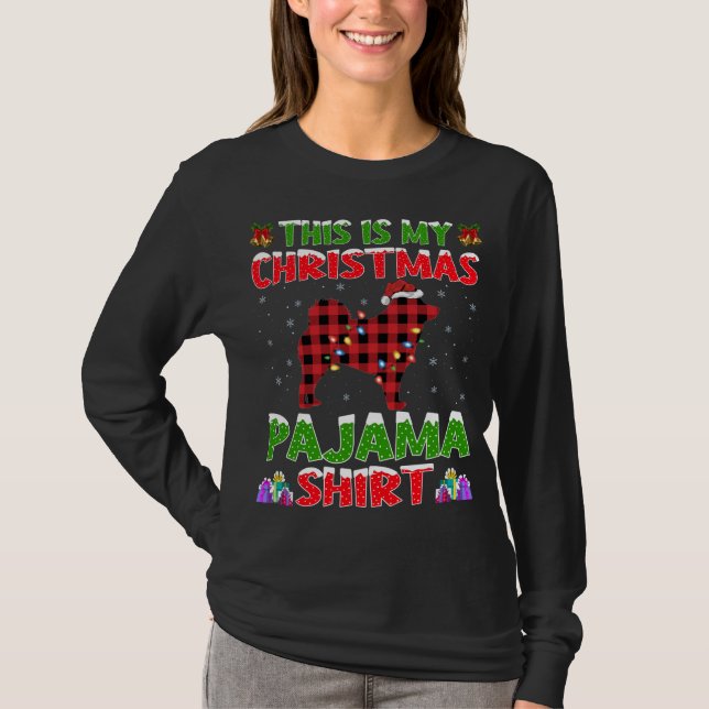 Camiseta Papá Noel, este es mi Navidad Pajama (Anverso)