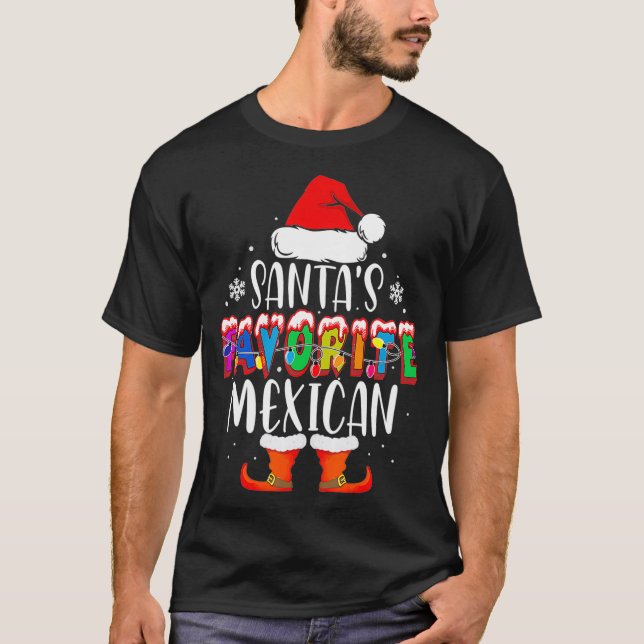 Camiseta Papá Noel favorito de los Navidades cómicos mexica (Anverso)