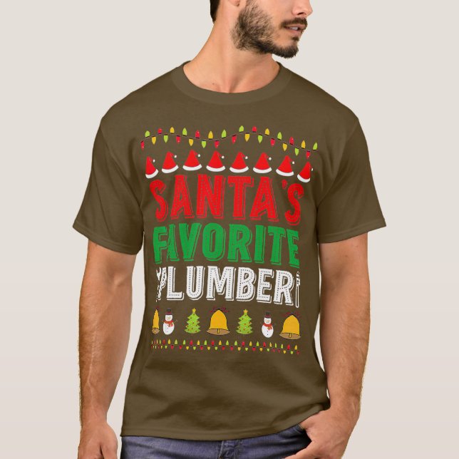 Camiseta Papá Noel favorito del complemento Navidad navidad (Anverso)