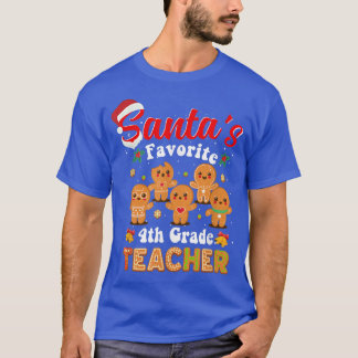 Camiseta Papá Noel favorito del profesor de cuarto grado Fu