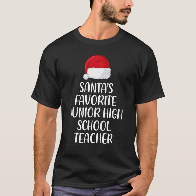 Camiseta Papá Noel favorito del profesor de secundaria Chri (Anverso)