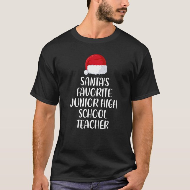 Camiseta Papá Noel favorito del profesor de secundaria Chri (Anverso)