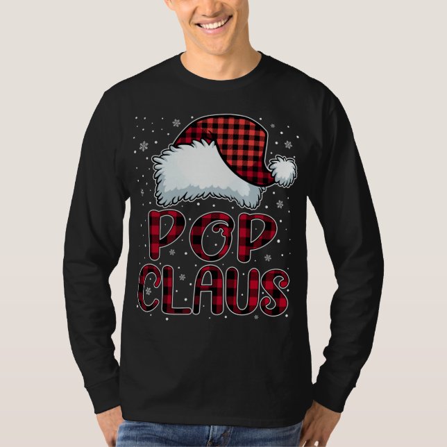 Camiseta Papá Noel Feliz Navidad Búfalo Rojo Santa (Anverso)