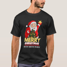 Camiseta Papá Noel Feliz Navidad Personalizado