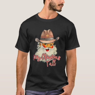 Camiseta Papá Noel Feliz Navidad Yall País Occidental C
