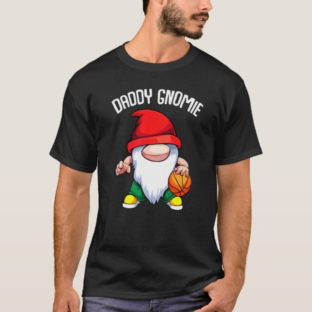 Camiseta Papá Noel Gnome Padres Día del Baloncesto Papá Pap (Anverso)