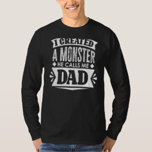 Camiseta Papá Noel, hombres que creé un monstruo, padre, el