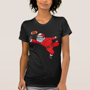 Camiseta Papá Noel jugando al fútbol