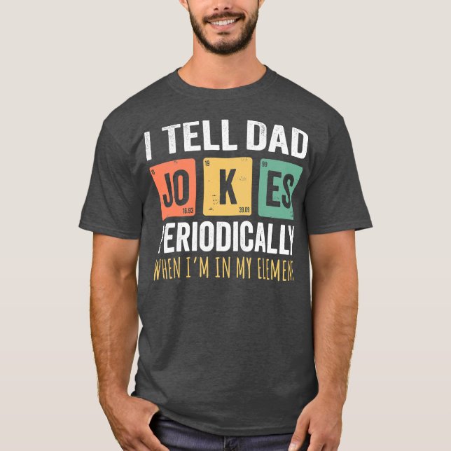 Camiseta Papá Noel Le Digo A Papá Chistes Periódicamente (Anverso)