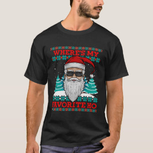 Camiseta Papá Noel Malvado Donde Está Mi Favorito Tan Graci