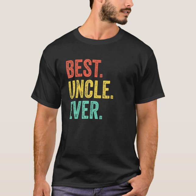 Camiseta Papá Noel mejor tío retro (Anverso)