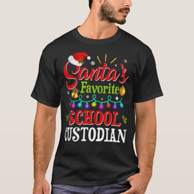 Camiseta Papá Noel Navidades de Custodias Escolares Favorit (Anverso)