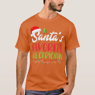 Camiseta Papá Noel Navidades de electricidad favoritos Sant