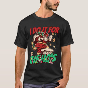 Camiseta Papá Noel negro afroamericano divertido Navidad
