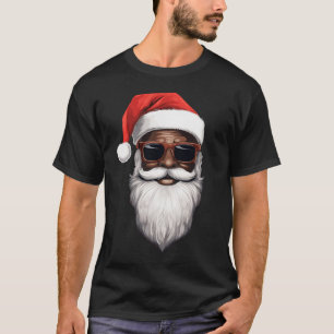 Camiseta Papá Noel Noel negro Noel Santa Afro Americano