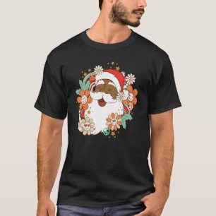 Camiseta Papá Noel Noel negro Noel Santa Afro Americano