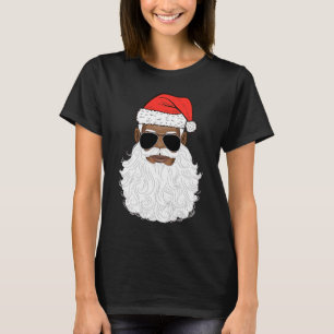 Camiseta Papá Noel Noel negro Noel Santa Afro Americano