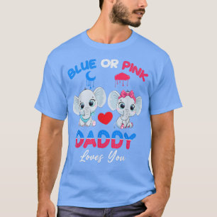 Camiseta Papá Noel O Chica Te Ama El Elefante Gen Azul Rosa