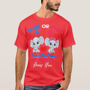 Camiseta Papá Noel O Chica Te Ama El Elefante Gen Azul Rosa