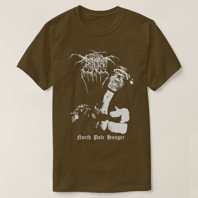 Camiseta Papá Noel oscuro (Diseño del anverso)