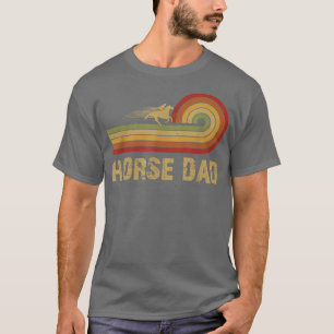 Camiseta Papá Noel padre caballo retro Vintage básico papá