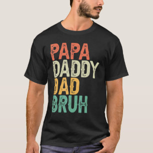 Camiseta Papá Noel Papá Bruh Día del Padre Papá y Papi